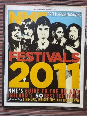 NME Magazine 2011 Festivals Guide Oasis Arctic Monkeys Foo Fighters