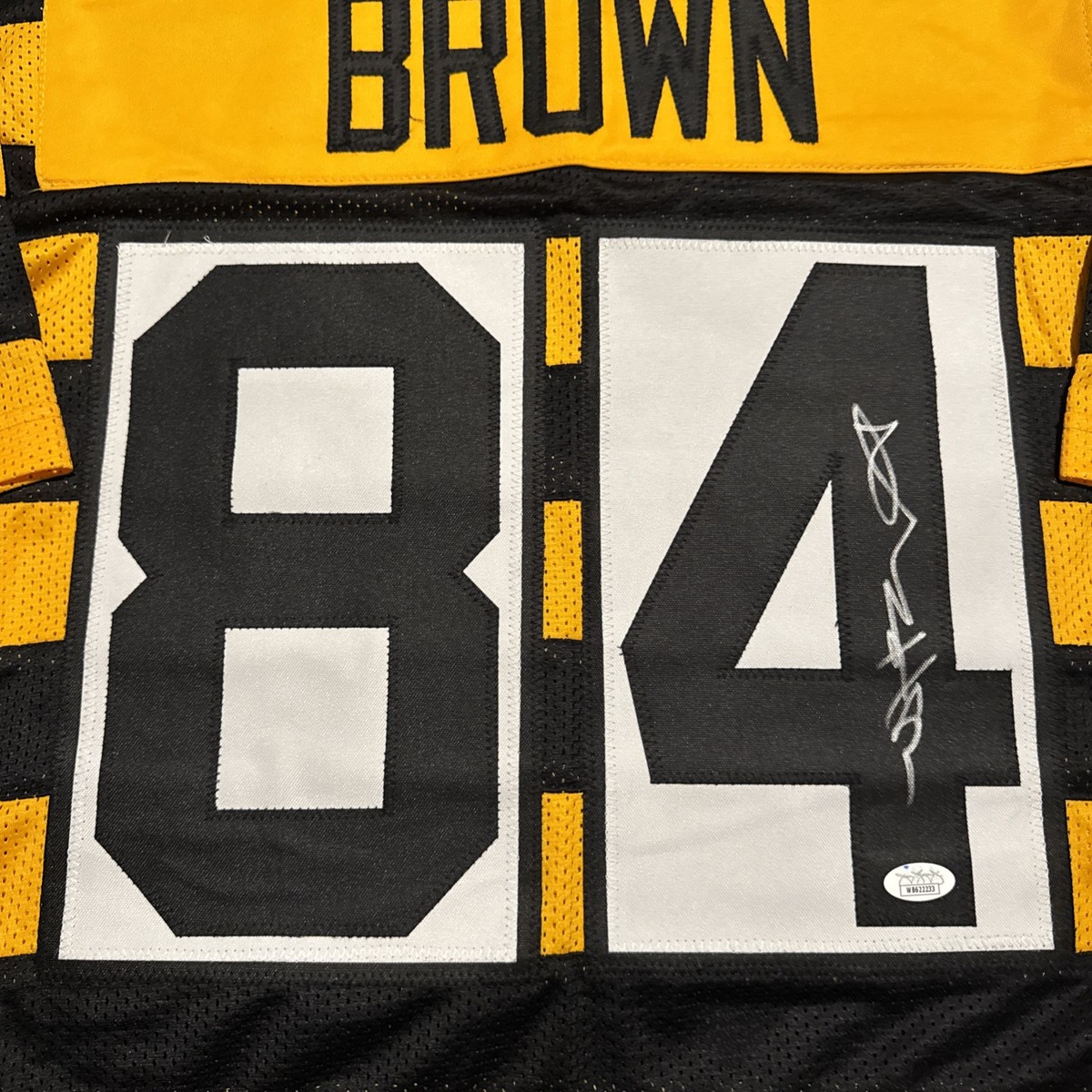 Pittsburgh Steelers Bumblebee Jersey Antonio Brown Signed Jersey