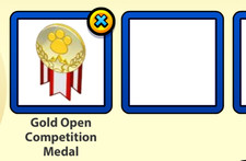 Webkinz Classic Item: Gold Open Competition Medal Virtual ONLY  PLEASE READ 