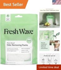 Odor Eliminating  Deodorizing Packs, Bag of 6 - Safer Odor Relief for Small ...