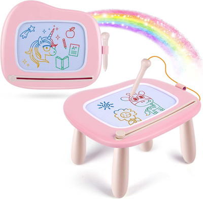 Magnetic Drawing Board for Kids, Toddler Toys for 1-2 Year Old Girl, Portable Do
