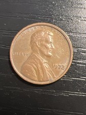 1972 Lincoln Penny No Mint Mark Double On Rim , Off Centered Error