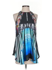 Clover Canyon Women Blue Sleeveless Blouse XS
