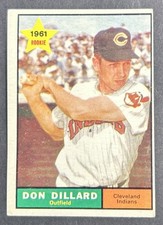 1961 Topps #172 Don Dillard Rookie Card. rookie card picture