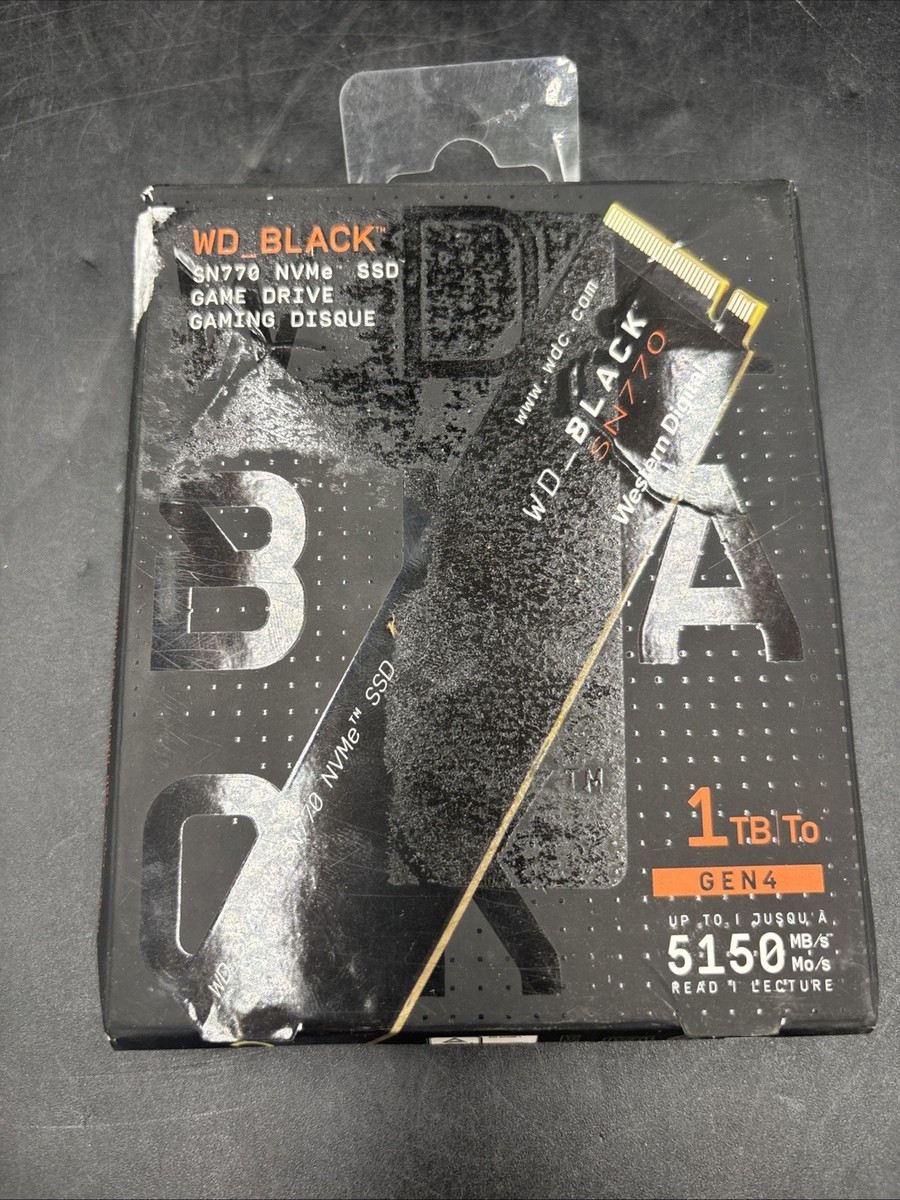 Western Digital WD_BLACK SN770 1TB M.2 NVMe Internal SSD