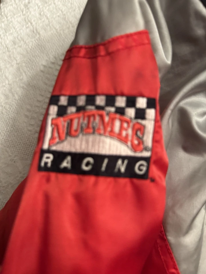 Chaqueta de carreras Dale Earnhardt negra roja diseño a cuadros Foto 4 de 4