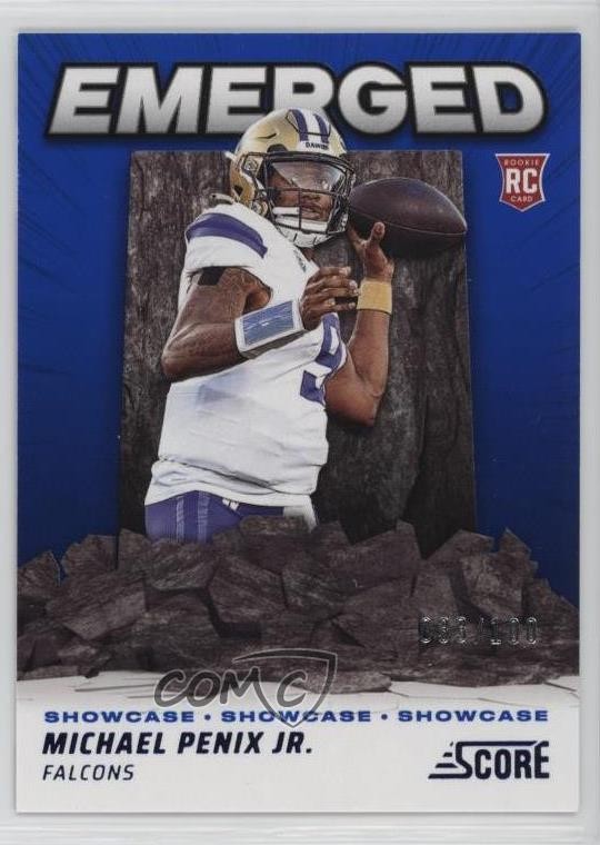 2024 Score Emerged Showcase 33/100 Michael Penix Jr #EM-MPJ Rookie RC 16tx