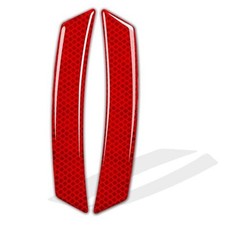 Car Reflective Trim Side Marker Stickers,Automotive Exterior RED-2PCS