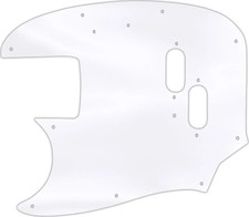 WD Custom Pickguard For Left Hand Fender 1966-1983 USA Mustang Bass #45 Clear...