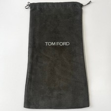 Tom Ford Grey White Logo Dust Bag Shoe Storage Drawstring Travel 14.5"x7.5"