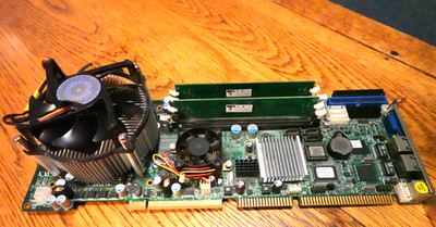 PEAK760VL2 Rev: D  Industrial Motherboard w/ Heat Sink & Fan from Axiomtek PC
