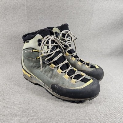 La Sportiva Trango Tech Leather GTX Mens Size 8.5 Gray Mountaineering Boots Shoe