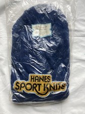 Vtg Hanes SportKnits New Old Stock 70s Crewneck Sweatshirt Size XL USA
