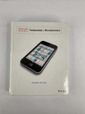 Fundamentals of Microelectronics by Behzad Razavi (2008, Hardcover)  - VERY GOOD