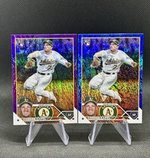 2023 Topps Series 2 - (2) Conner Capel RCs #418 - Blue /999 + Purple /799