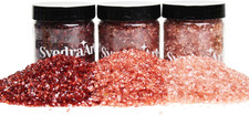 Syedra Broken Crushed Glass Glitter 1-3Mm Set of 3,Crushed Glass for Crafts Epox