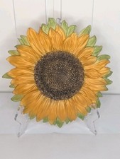 Resin Sunflower Wall Decor - Yellow/Green