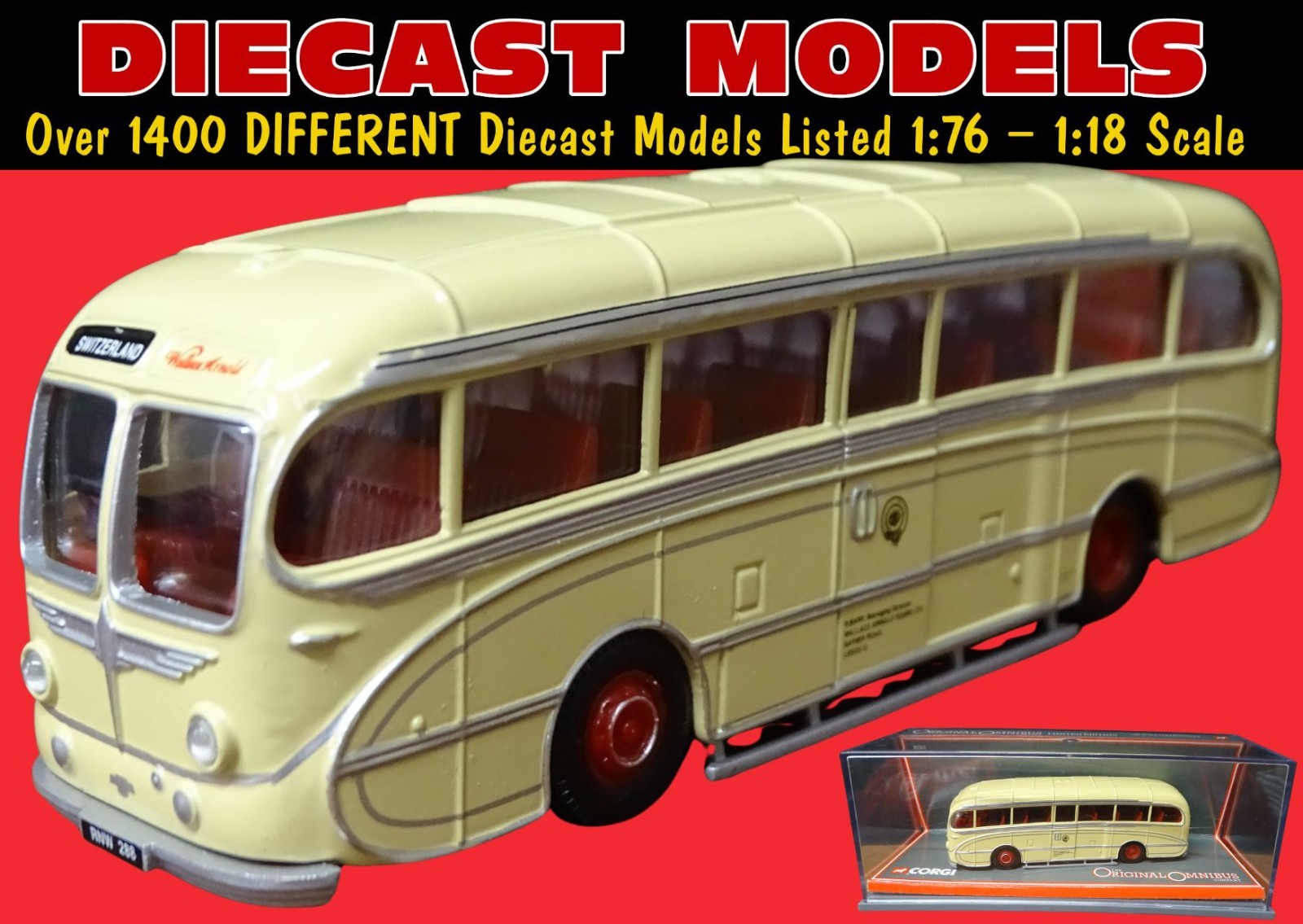 Camion Corgi Burlingham 1/50 échelle - Neuf - Orange - Réf 97173