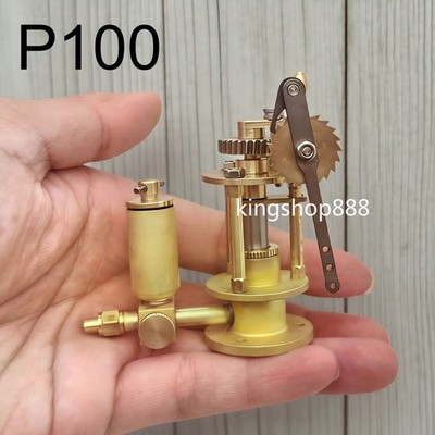 P100 Live Steam Engine Oil Pump Model Functional Brass Miniature Hand Operated
