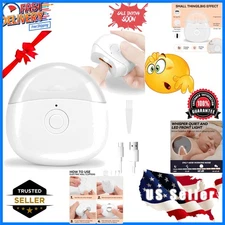 Automatic Electric Nail Clipper with LED Light & 2 Speeds with Nail Scraps St...