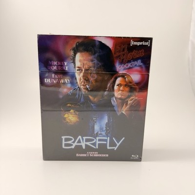 Barfly (1987) w/ Charles Bukowski Tapes Blu-ray SEALED Imprint OOP Box Set NEW