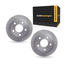 For Audi A6 1995-2004 Brake Rotor Set Rear | Cast Iron | 1-Piece Construction
