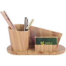 Fashion PU Leather Pen Holder Office Supplies Desk Organizer Storage Box,Desk...