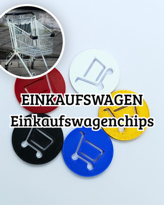 Einkaufswagenchips Einkaufswagen   | versch. Farben