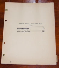 John Deere Parts List Catalog Disk Harrows Model PC-B23 OR ORA ORF & ORS 1950