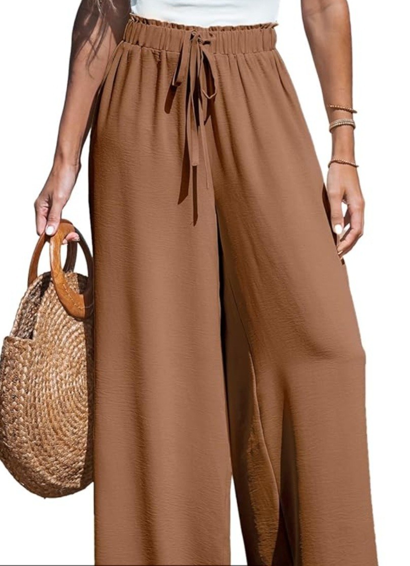 Nwt CUPSHE Women Summer Drawstring Wide Leg Pants Size Large | eBay