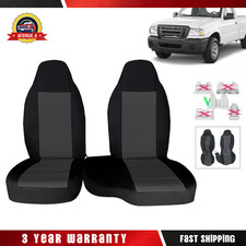 For Ford Ranger 2004-2012 Front 6040 Highback Bench Seat Covers 2pcs W Hooks