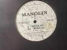 MANOLIN "Drive By / Mulata" 12" NM/generic 1998 France Drum n Bass