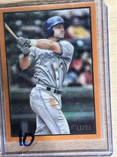 Chad Spanberger Orange Border SP 11/25 Toronto Blue Jays Prospect Baseball Card