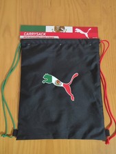 Puma México Fútbol Fútbol Gimnasio Saco Cordón Bolso Mochila Negro Nuevo