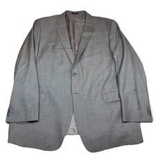 Tollegno 1900 Wool Blazer Men’s 50L Grey Tight Pattern GUC Made In USA