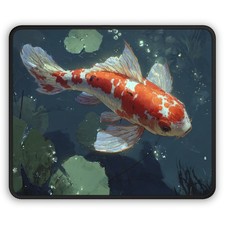 Koi Fish Pond Gaming Mouse Pad