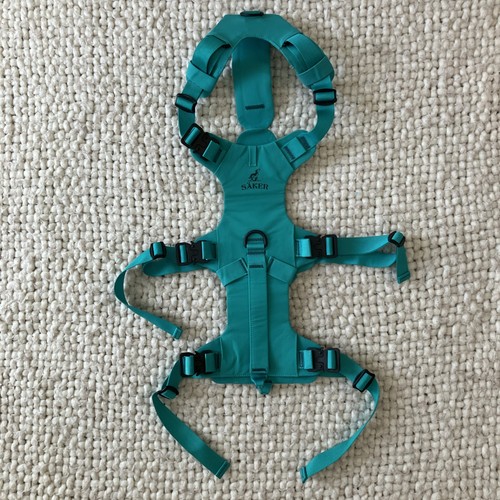 Saker Säker Muse Dog Harness Size Large Teal Excellent EUC