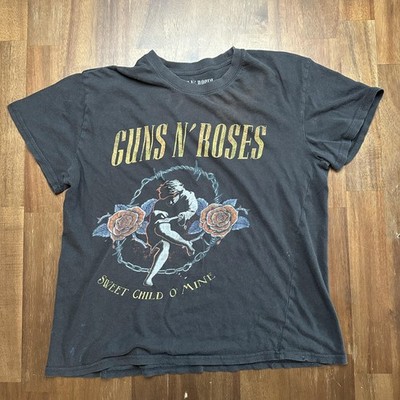 Guns N Roses Shirt Mens XL Black Sweet Child O Mine Graphic Rock Band Tee