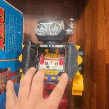 Jumbo Mars King Vintage Robot Toy 1970s with Box, Working Condition