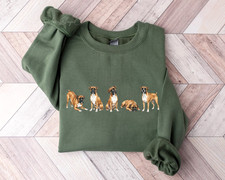 Boxer Dog Sweatshirt Dog Mom Lover Gift
