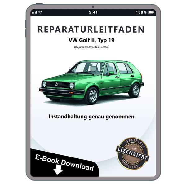 Vw Golf 2 Typ 19 1983-1992 Inspektion Wartung Pflege Servicehandbuch Download-image