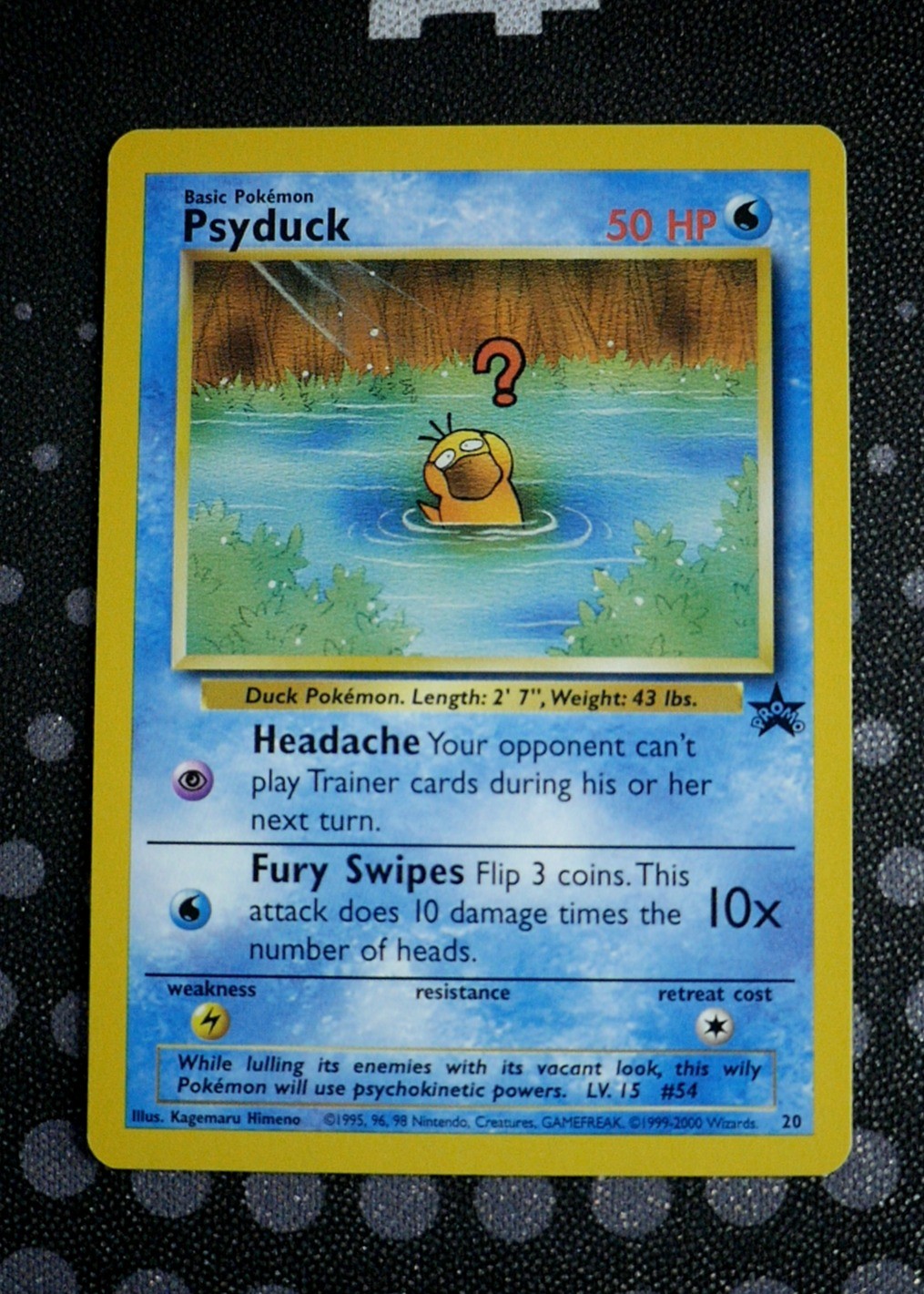 Psyduck Pokemon WoTC Promo WOTC-P #20/53 Near Mint