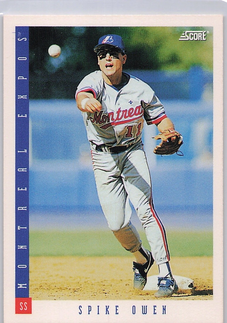1993 Score #554 Spike Owen