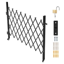 Uimoso Single Folding Security Gate Lockable Scissor Gate 66.93 x 51.57 in (WxH)