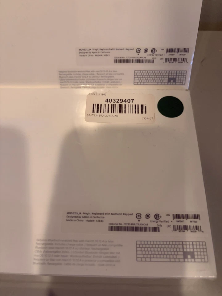 (2) NEW Apple Magic Keyboard with Numeric Keypad Silver MQ052LL/A Model A1843 - Image 2 of 4