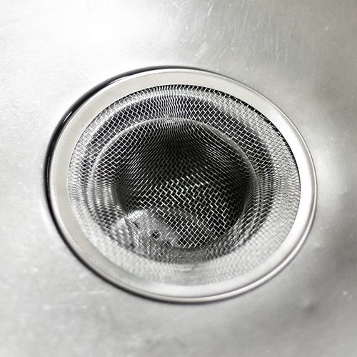 Paquete de 4 coladores de drenaje fregadero de cocina de acero inoxidable y drenaje de pantalla de malla - Imagen 6 de 10