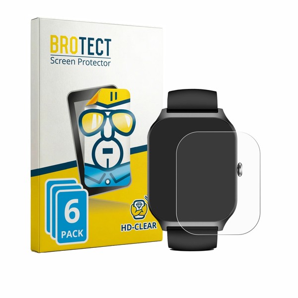 "6X Display Schutz Folie FüR Kriutefy Smartwatch 1.83\" ZubehöR Transparent"-image