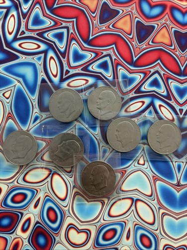 Lot Of 23 Eisenhower Ike Dollars Coin - Random Selection - Picture 4 of 5