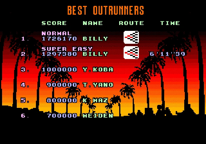 OutRun (w/High Score Mod) Game, Manual, & Case for Sega Mega Drive Genesis - Image 2 of 4