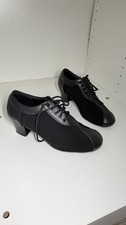 Capezio Men s Black Lace-Up Low Heel Suede Sole Ballroom Dance Shoes